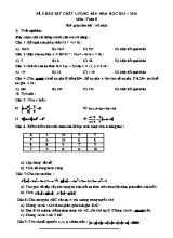 Đề khảo sát chất lượng đầu năm học 2015  2016 môn Toán 8